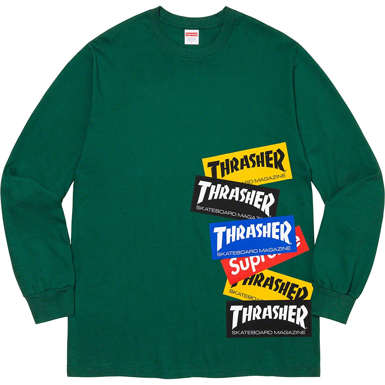 Supreme®/Thrasher® Multi Logo L/S Tee view 4